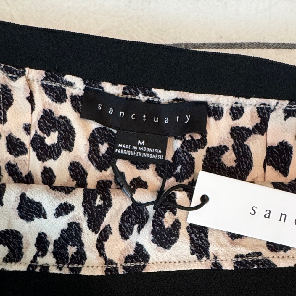 Sanctuary Black and Cream Animal Print Maxi Skirt - Picture 3 of 3